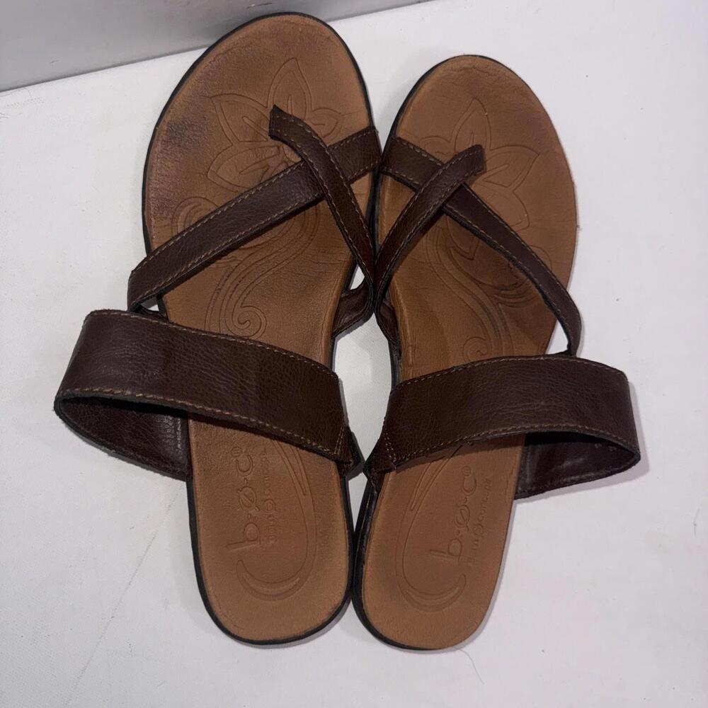 BOC Leather Thong Brown Outdoor Boho Gorpcore Beach Sandals Women’s Size 8M - Picture 4 of 8